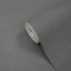 Papier peint vinyle sur intissé GoodHome Moivre gris anthracite