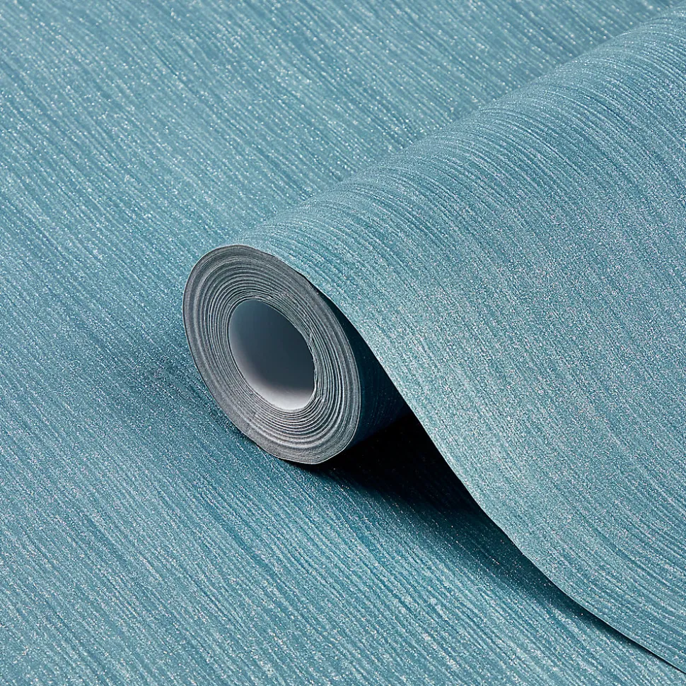 Papier peint vinyle sur intissé GoodHome Lery bleu