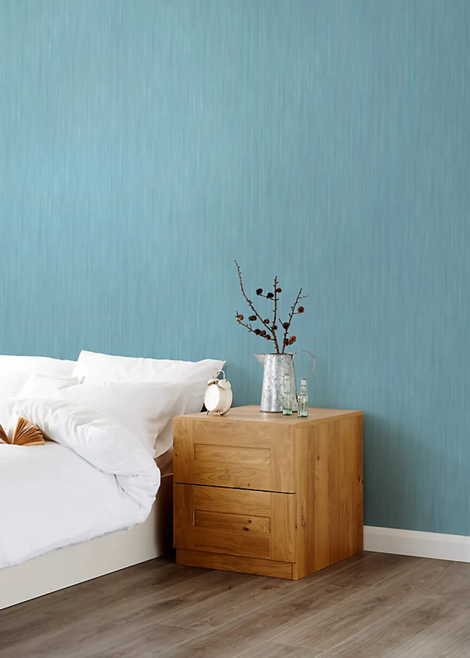 Papier peint vinyle sur intissé GoodHome Lery bleu