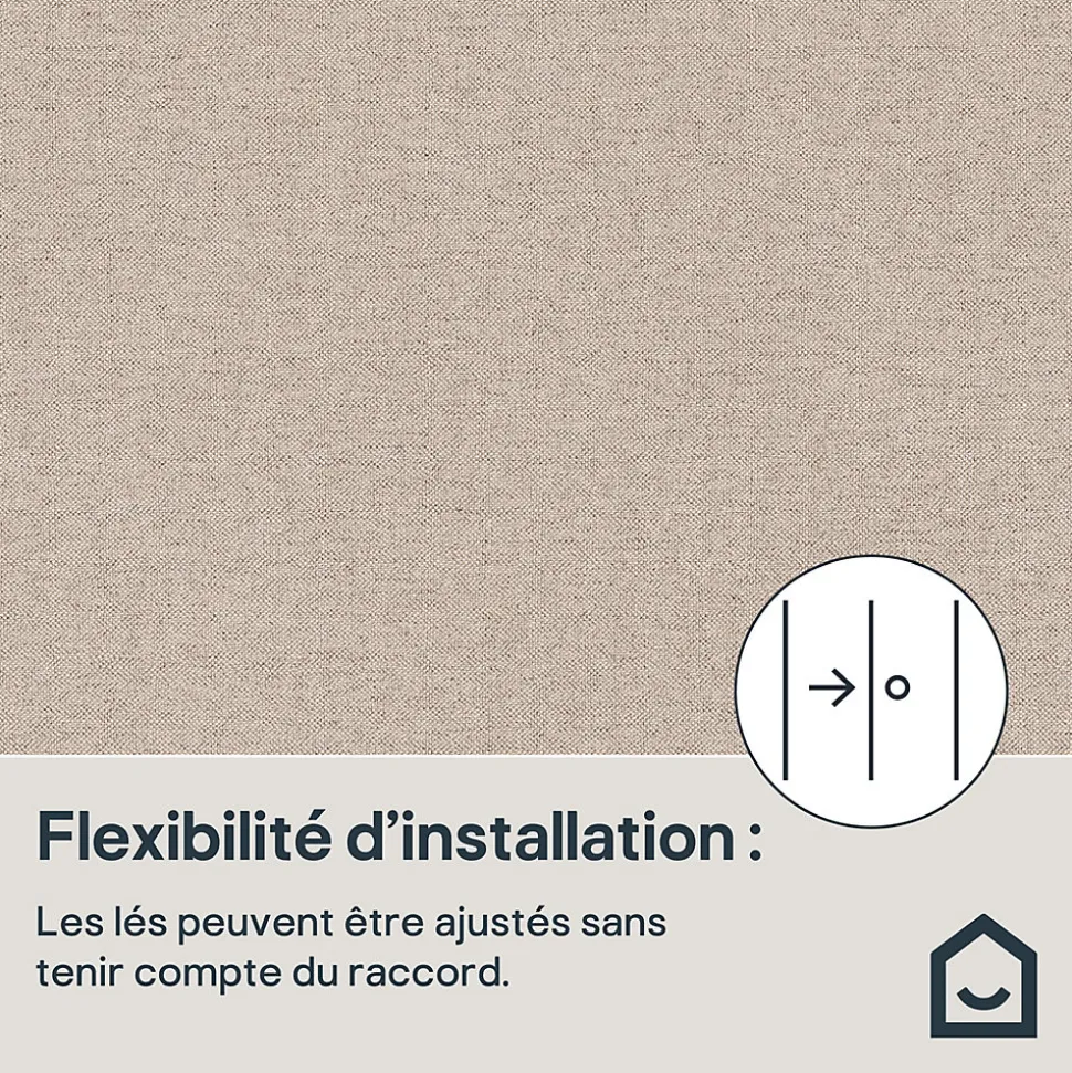 Papier peint vinyle sur intissé GoodHome Omey beige