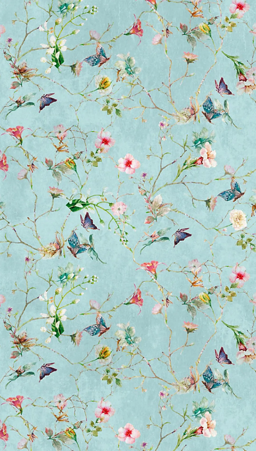 Papier peint vinyle sur intissé Fleur L.2.8 x l.1.59 m. - Réf. AS-382681