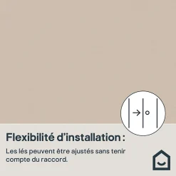 Papier peint vinyle sur intissé GoodHome  Aune taupe