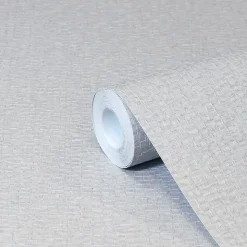 Papier peint vinyle sur intissé GoodHome Aure gris clair