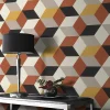Papier vinyle sur intissé GoodHome Bellows gris / jaune