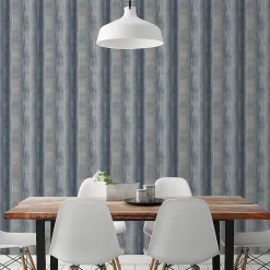 Papier vinyle sur intissé GoodHome Reiter gris et bleu
