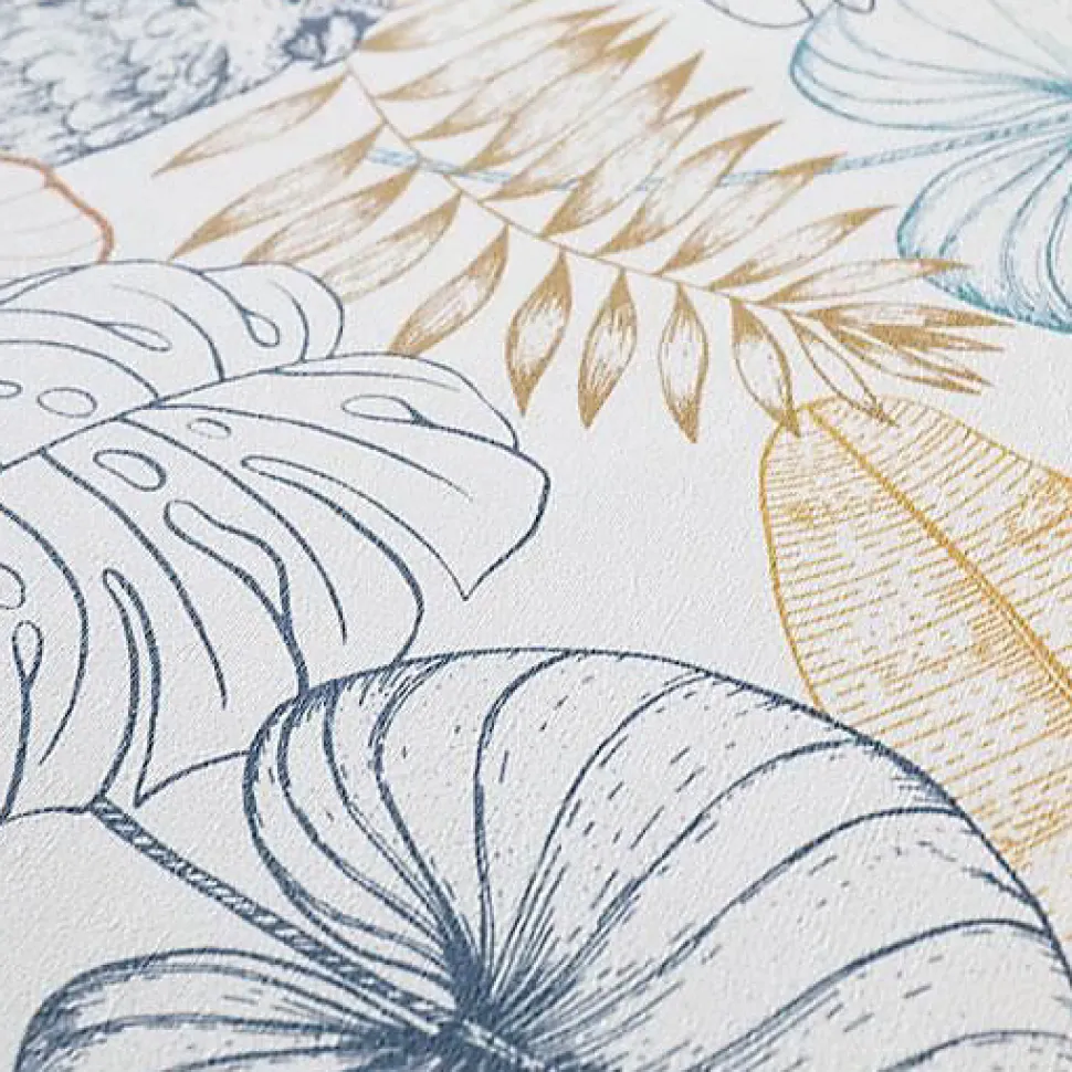 Papiers peints - Papier peint vinyle sur intissé - Jungle - Perroquet et végétation exotique - Rouleau(x)