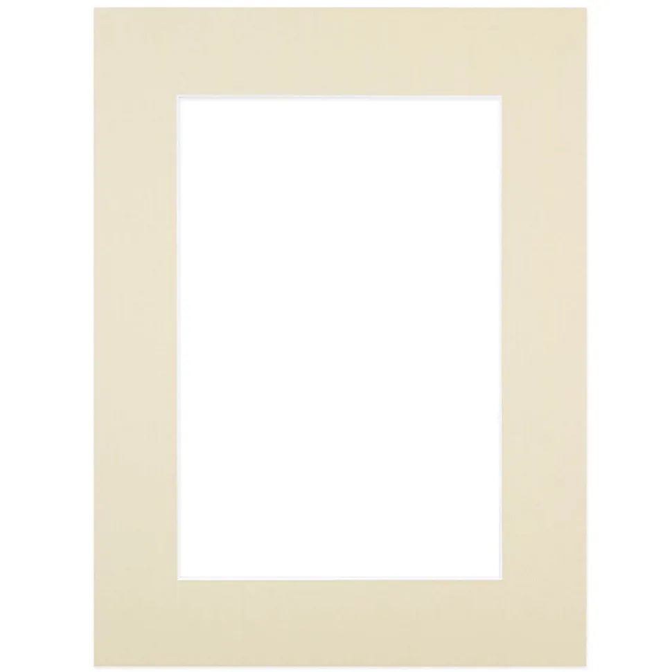 Passe-partout beige 24x30 cm ouverture 15x20 cm Fabriqué en France