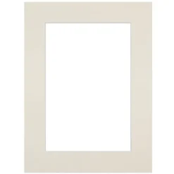 Passe-partout blanc cassé 18x24 cm ouverture 13x18 cm Fabriqué en France