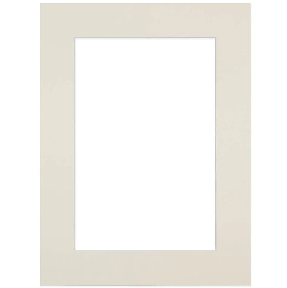 Passe-partout blanc cassé 50x70 cm ouverture 40x60 cm Fabriqué en France