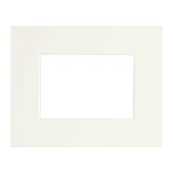 Passe-partout epais blanc cassé 24x30 cm ouverture 15x20 cm Fabriqué en France