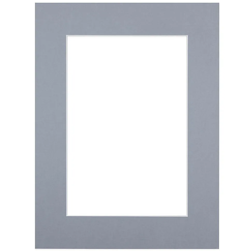 Passe-partout gris 18x24 cm ouverture 10x15 cm Fabriqué en France