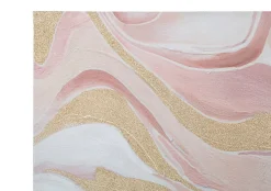 Peinture sur toile abstraite multicolore 80x2,8x80 cm