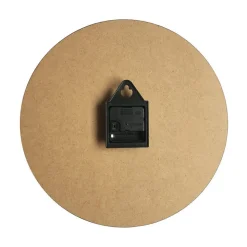 Pendules Horloge Murales Bois Blanc Shabby Décor 33,8x33,8x4