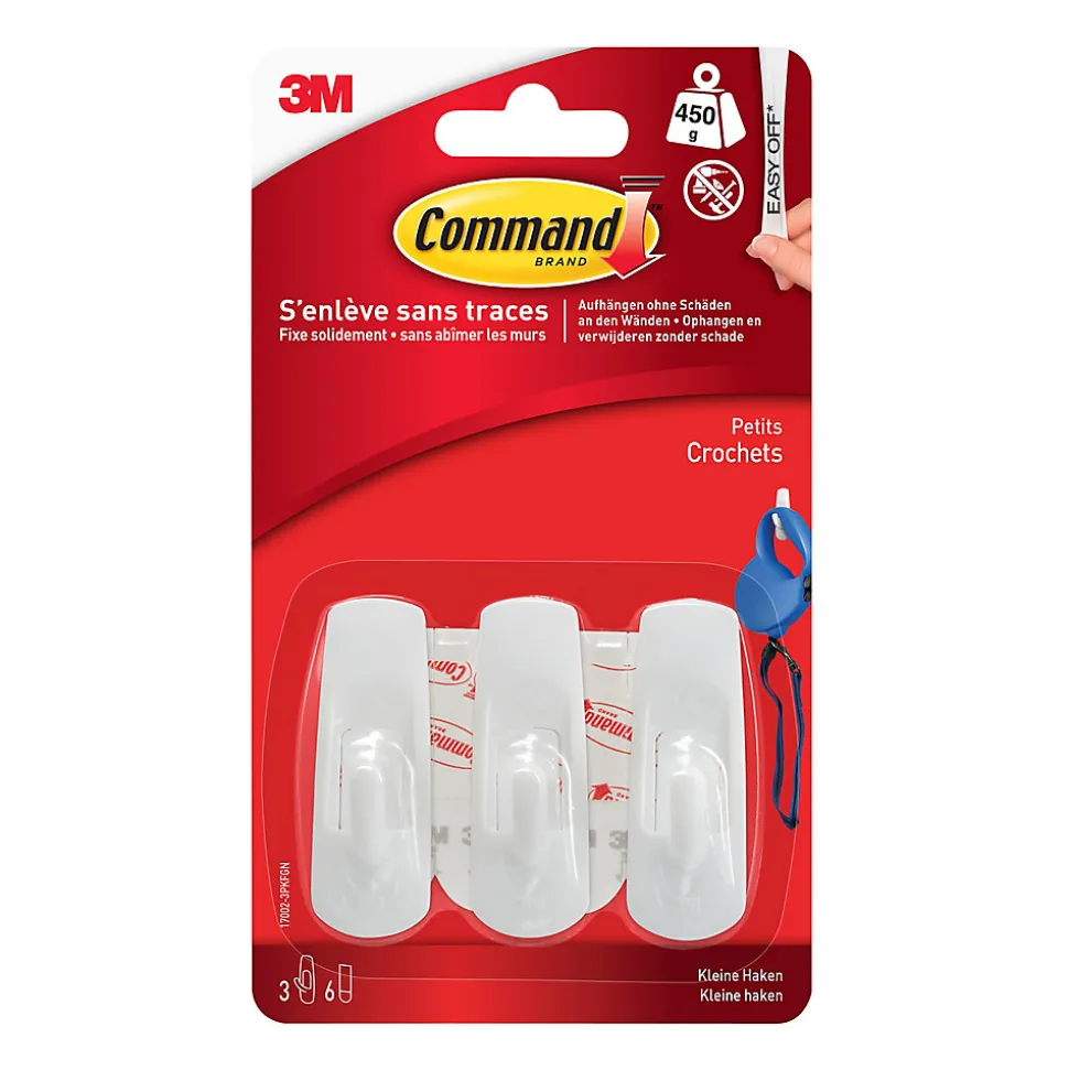 Petit crochet Command 17002-3 3 crochets + 6 languettes