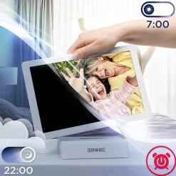 PF1D WE Cadre photo numérique connecté Frameo Ecran tactile 10,1 pouces Haute résolution 1200 x 800 px Mémoire 32Go USB-C Duronic