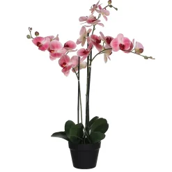 Phalaenopsis artificiel en pot plastique rose 75 x 51x h.79 cm