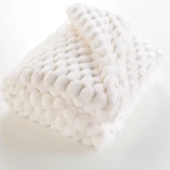 Plaid 220 x 240 cm Imitation Fourrure / Sherpa Frosty
