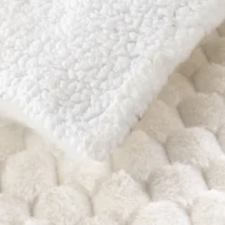 Plaid 220 x 240 cm Imitation Fourrure / Sherpa Frosty