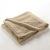 Plaid (125 x 150 cm) Wooly Terracotta, Bouclette Unie WOOLY (125x150 cm - Beige)