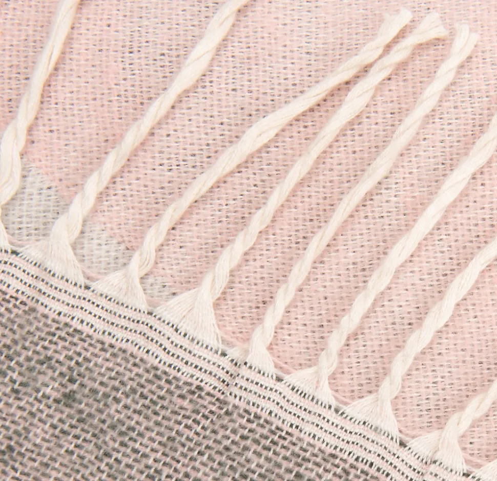 Plaid alice 130x170 cm gris-rose