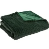 Plaid chevron vert 130 cm x 170 cm