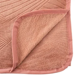 Plaid Collectionneur en flanelle 125x150cm rose - Atmosphera