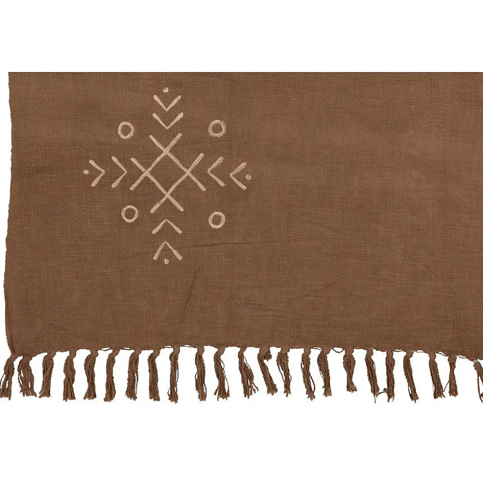 Plaid Design Ethnique "Camel" 130x170cm Marron