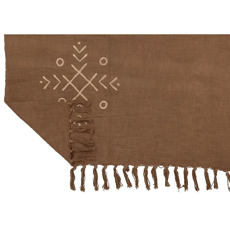 Plaid Design Ethnique "Camel" 130x170cm Marron