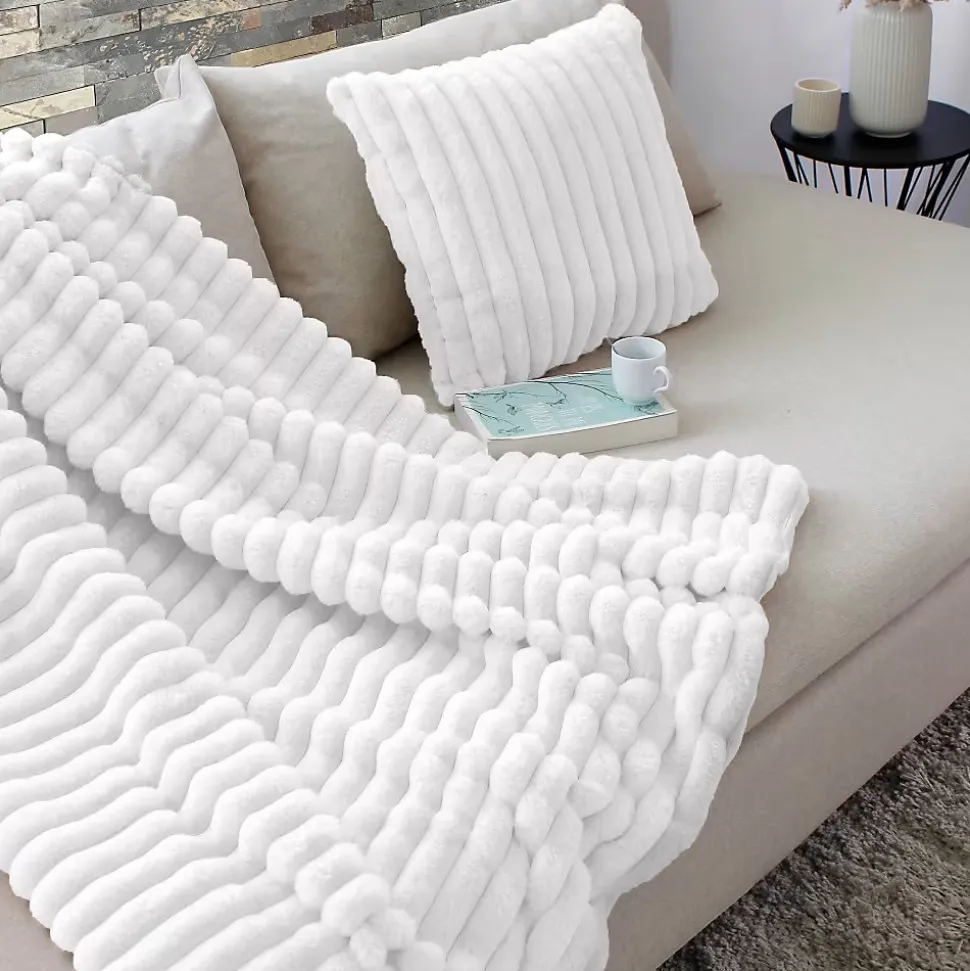 Plaid doux et flanelle Mathis design et moderne