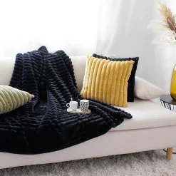 Plaid doux et flanelle Mathis design et moderne