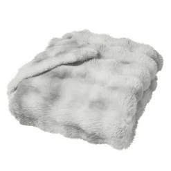 Plaid effet peluche et polaire Mountain
