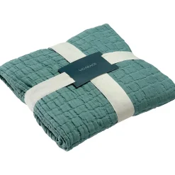 Plaid en coton Swami 130x200 cm Perle