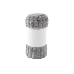 Plaid en fausse fourrure ultra doux gris 200x130 cm