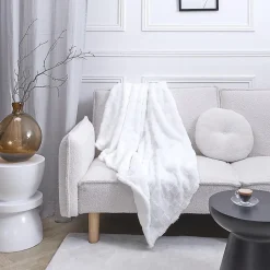 Plaid en flanelle collection Hohneck 120x150 cm damiers blancs