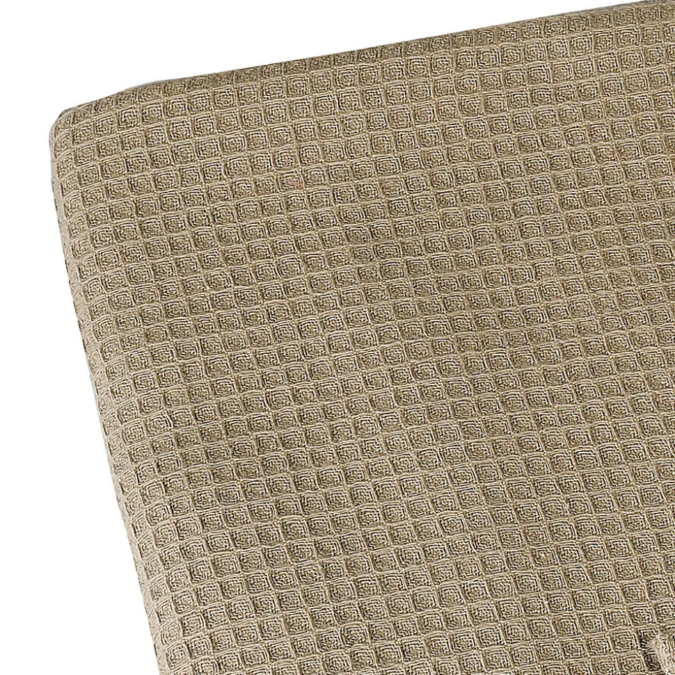 Plaid en nid d'abeille (240x250 cm - Taupe)