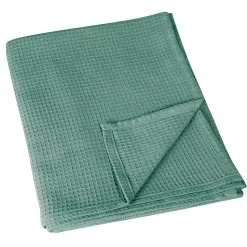 Plaid en nid d'abeille (125x180 cm - Vert)