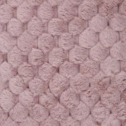 Plaid en polyester imitation fourrure nid d'abeille Opulence 120x150 cm