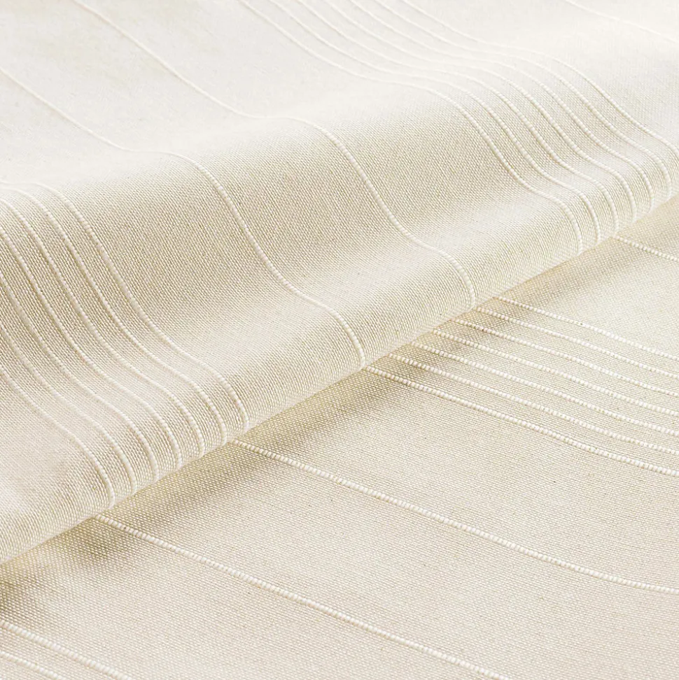 Plaid enroulable 220 x 240 cm Polycoton Lucile Naturel avec fermeture boutons