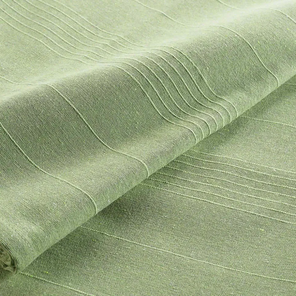 Plaid enroulable 220x240 cm Polycoton Lucile Sauge avec fermeture boutons
