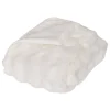 Plaid fausse fourrure 3D Zephy blanc 160x120cm - Atmosphera