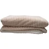 Plaid fausse fourrure Louna beige 160 x 200 cm