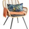 Plaid Firoza coton terracotta L.160 x l.120 cm