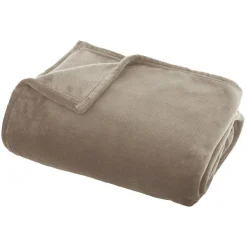 Plaid flanelle 130 x 180 cm Atmosphera - Lin