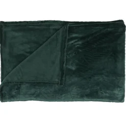 Plaid flanelle collection TREE 150x200 cm vert sapin