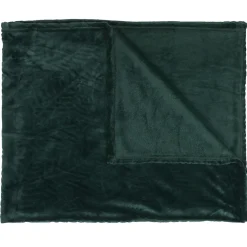 Plaid flanelle collection TREE 120x150 cm vert sapin