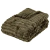 Plaid flanelle Mattias 130x170cm- Vert- Atmosphera