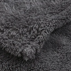 Plaid GoodHome Takeo gris 160 x 200 cm