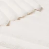 Plaid Imitation Fourrure Ultra Doux 100% Polyester BOUDOIR Certifié OekoTEX Blanc Naturel