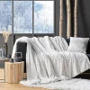 PLAID IMITATION FOURRURE ALASKA BLANC - 180x220cm - Blanc