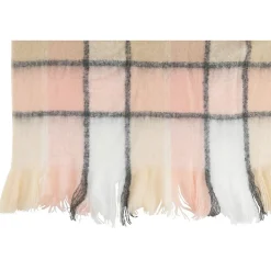 Plaid Imprimé à Carreaux "Jess" 130x180cm Rose